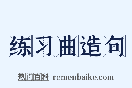 练习曲造句是什么意思的图片